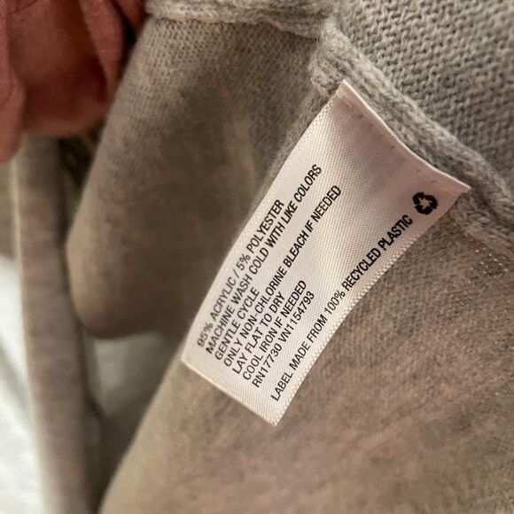 Knox Rose Fringe Sweater Women Size XXL Gray Sweater Cardigan Boho - Picture 4 of 9